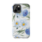 Blue Floral Tough Phone Cases