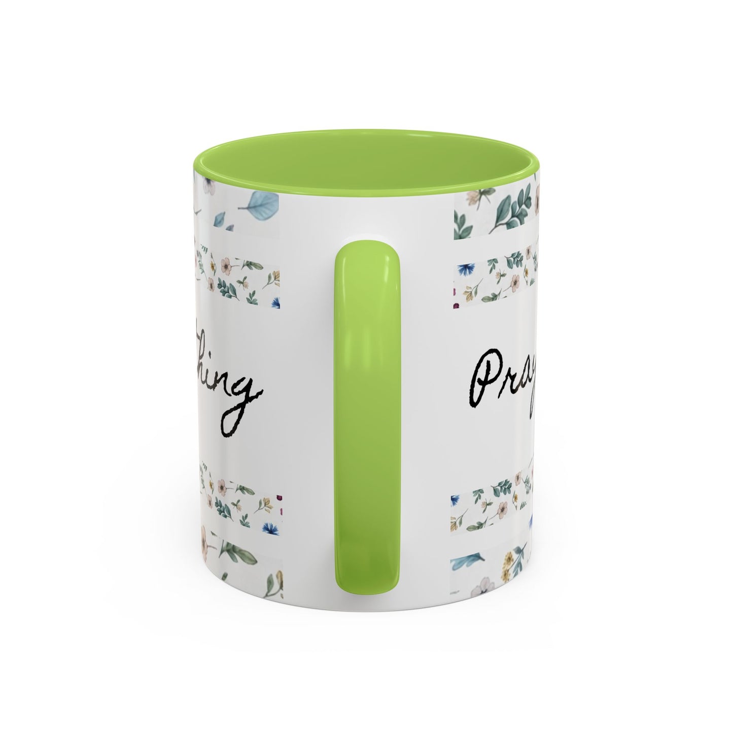 Prayer Changes Everything Accent Coffee Mug (11, 15oz)