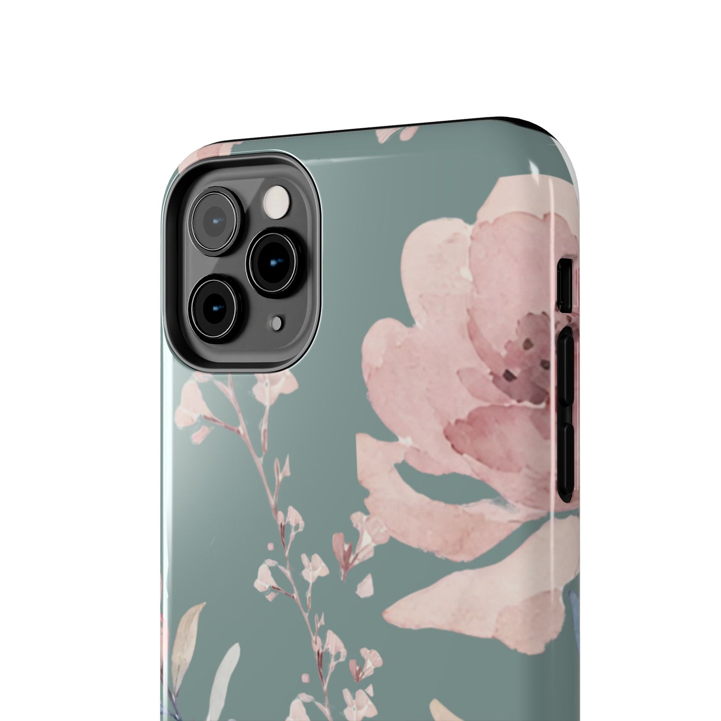 Green Fall floral Tough Phone Cases