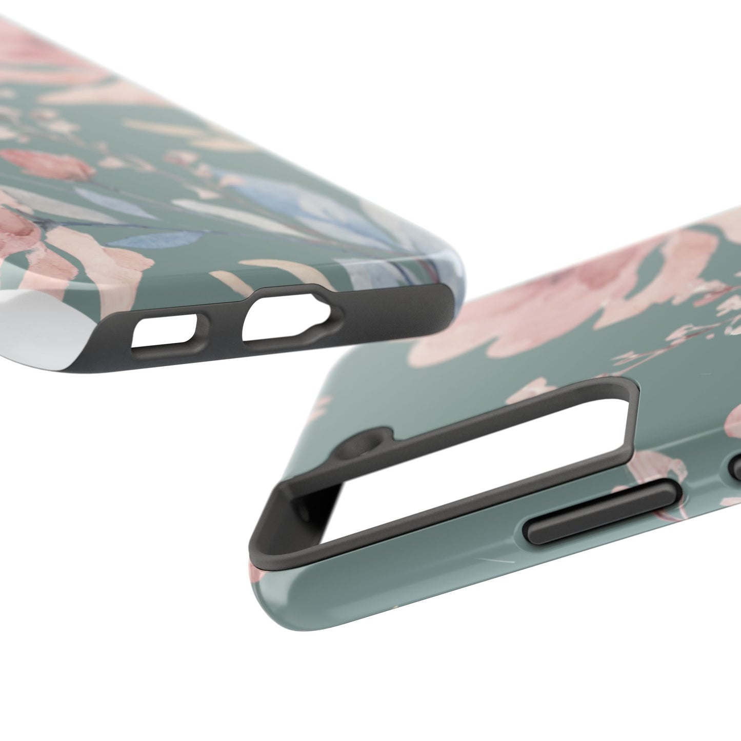 Green Fall floral Tough Phone Cases