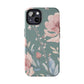 Green Fall floral Tough Phone Cases