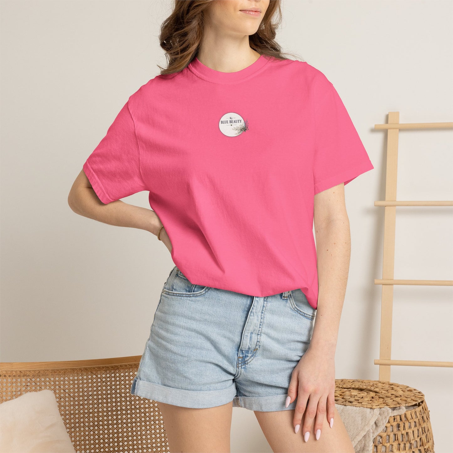 T-Shirt — 'Ky Blue Beauty' Vintage Botanical Tee