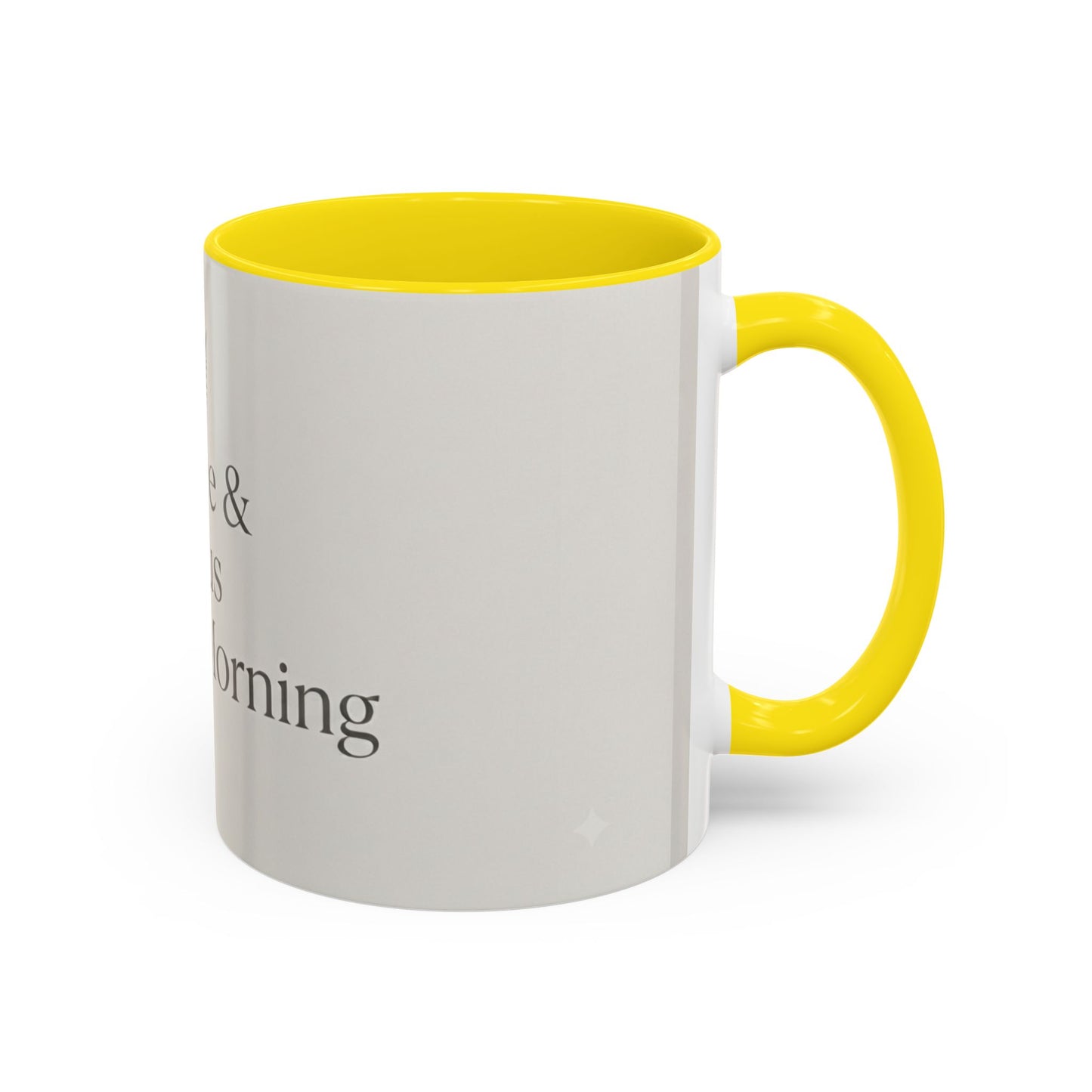 Simple Coffee & Jesus Type of Morning, Faith Accent Coffee Mug (11, 15oz)