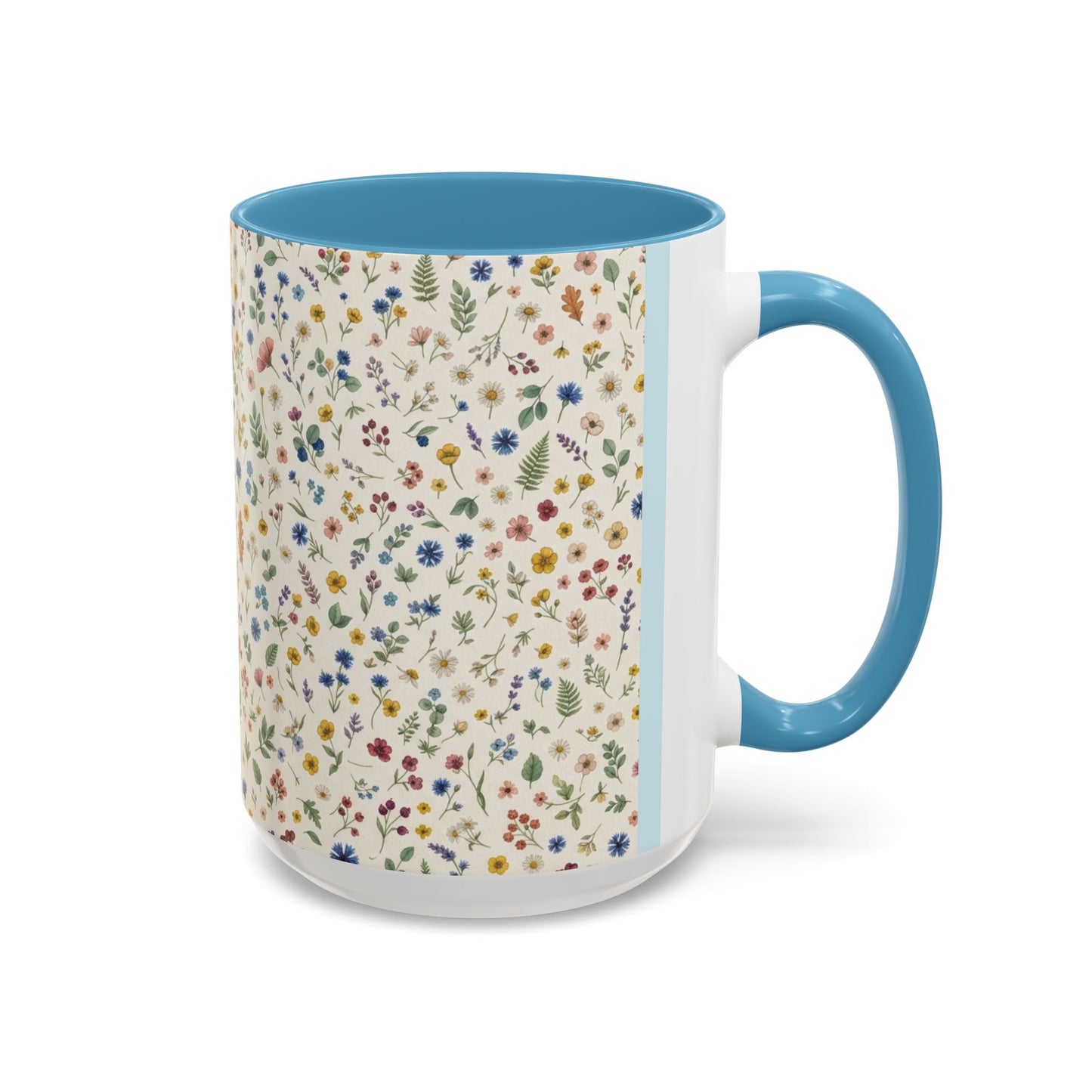 Fall Floral, Yellow Accent Coffee Mug (11, 15oz)