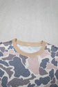Retro Camo Colorblock Top & Trim Skort Set