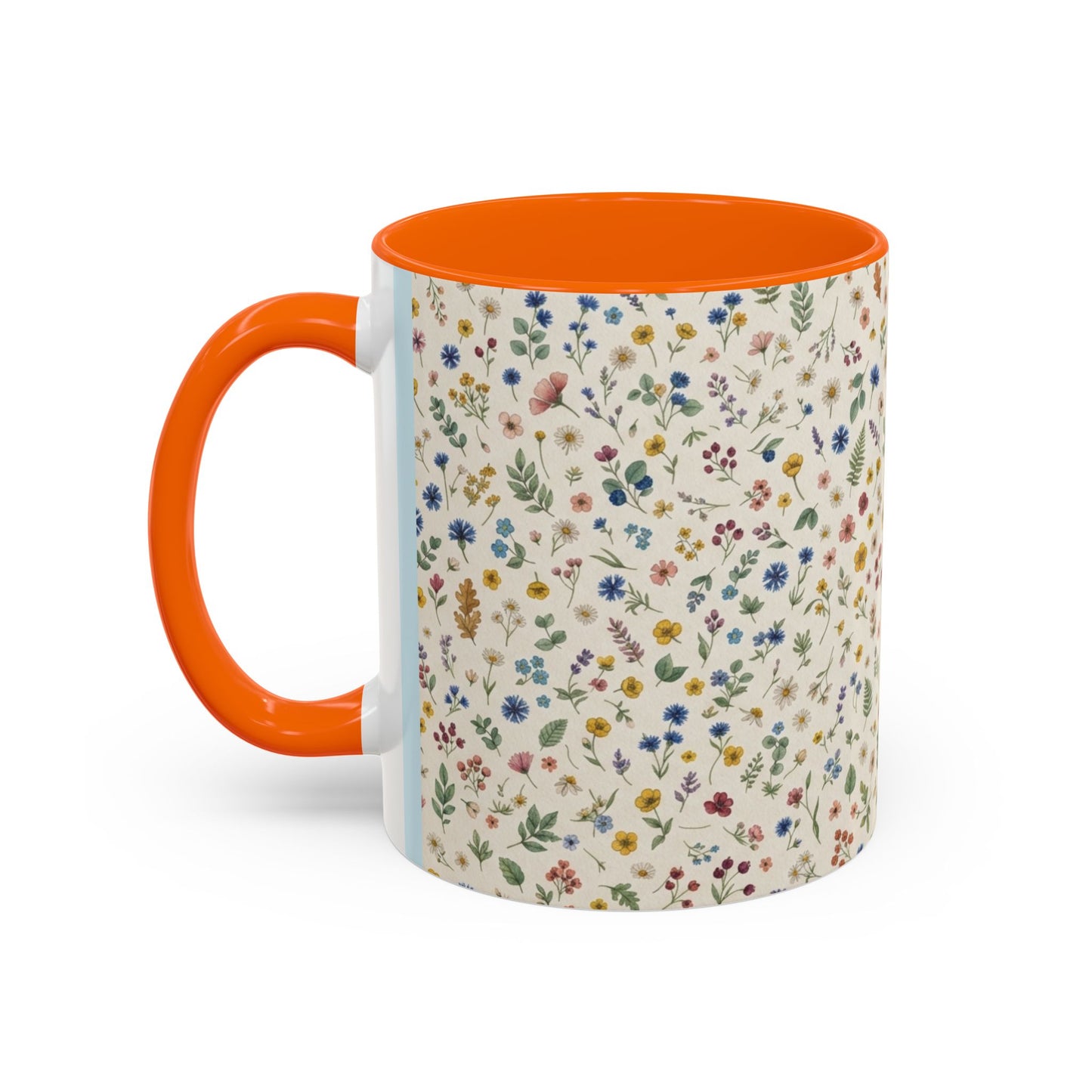 Fall Floral, Yellow Accent Coffee Mug (11, 15oz)