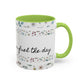 "It's okay, Let Coffee & Prayer Fuel the day." Accent Coffee Mug (11, 15oz)