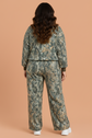Plus Size Camo Long Sleeve Top & Pant Set
