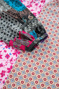 Boho Floral Patchwork Bubble Sleeve Blouse