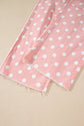 Polka Dot Denim Raw Hem Barrel Jeans