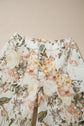 Floral Denim High Waist Wide Leg Jeans