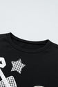 Game Day Gingham Patch Embroidered Sweatshirt