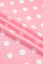Polka Dot Oversized Top & Drawstring Shorts Set