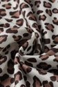 Leopard Bow Embroidered Colorblock Top & Pants Set