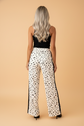 Leopard Side Stripe Loose Drawstring Pants