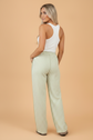 Gingham Exposed Seam Drawstring Elastic Waist Pants
