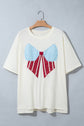 Plus Size Bow Patch T-Shirt
