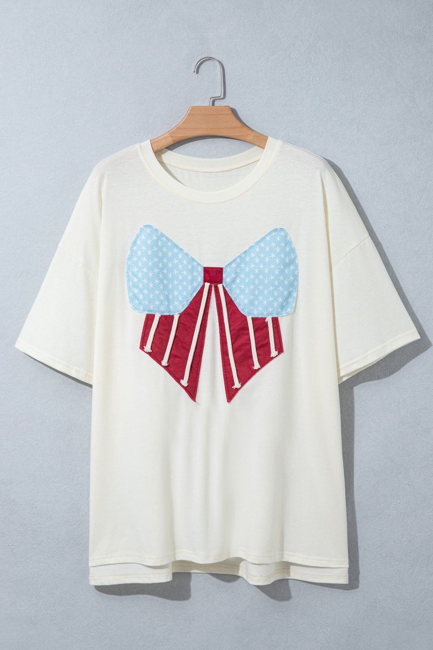 Plus Size Bow Patch T-Shirt