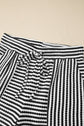 Stripe Textured Knit Top & Short Set
