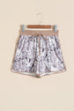 Camo Drawstring High Waist Active Shorts