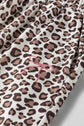 Leopard Bow Embroidered Colorblock Top & Pants Set