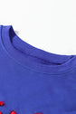 GAME DAY Tinsel Drop Shoulder Sweatshirt