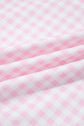 Gingham Half Zip Top & Elastic Waist Shorts Set