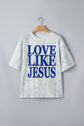 Love Like Jesus Camo Oversize Graphic T-Shirt