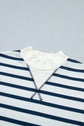 Stripe Mock Neck Top & Reverse Seam Pants Set