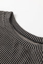 Corded Knit Long Sleeve Top and Shorts Set