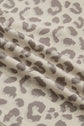 Leopard Collared V-Neck Top & Shorts Set