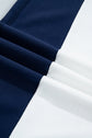 Stripe Colorblock Reverse Seam Top and Shorts Set