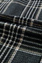 Plaid Textured Knit Button-Up Shacket