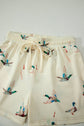 Mallard Duck Oversized Tee & Elastic Shorts Set