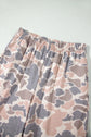 Camo Long Sleeve Top & Loose Pants Set