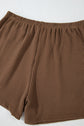 Corded Knit Long Sleeve Top and Shorts Set