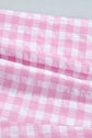 Gingham Ruffle Stripe Patchwork Lace Tie Shorts