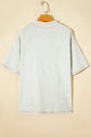 Reversible Contrast Stitching Mock Neck T-Shirt